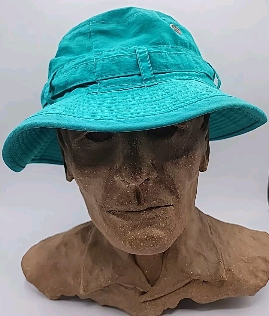 EDDIE BAUER Vintage Vibrant Turqouise Bucket Hat Hiking  display picture 1
