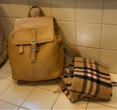 Coach F3W 9858 Legacy Tan Leather Drawstring Backpack | eBay display picture 2