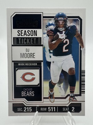 2023 Panini Contenders - Season Ticket #18 D.J. Moore