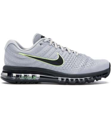 Nike Air Max 2017 Wolf Grey Pure Platinum Volt 849559-012 sz 8 Men's Running