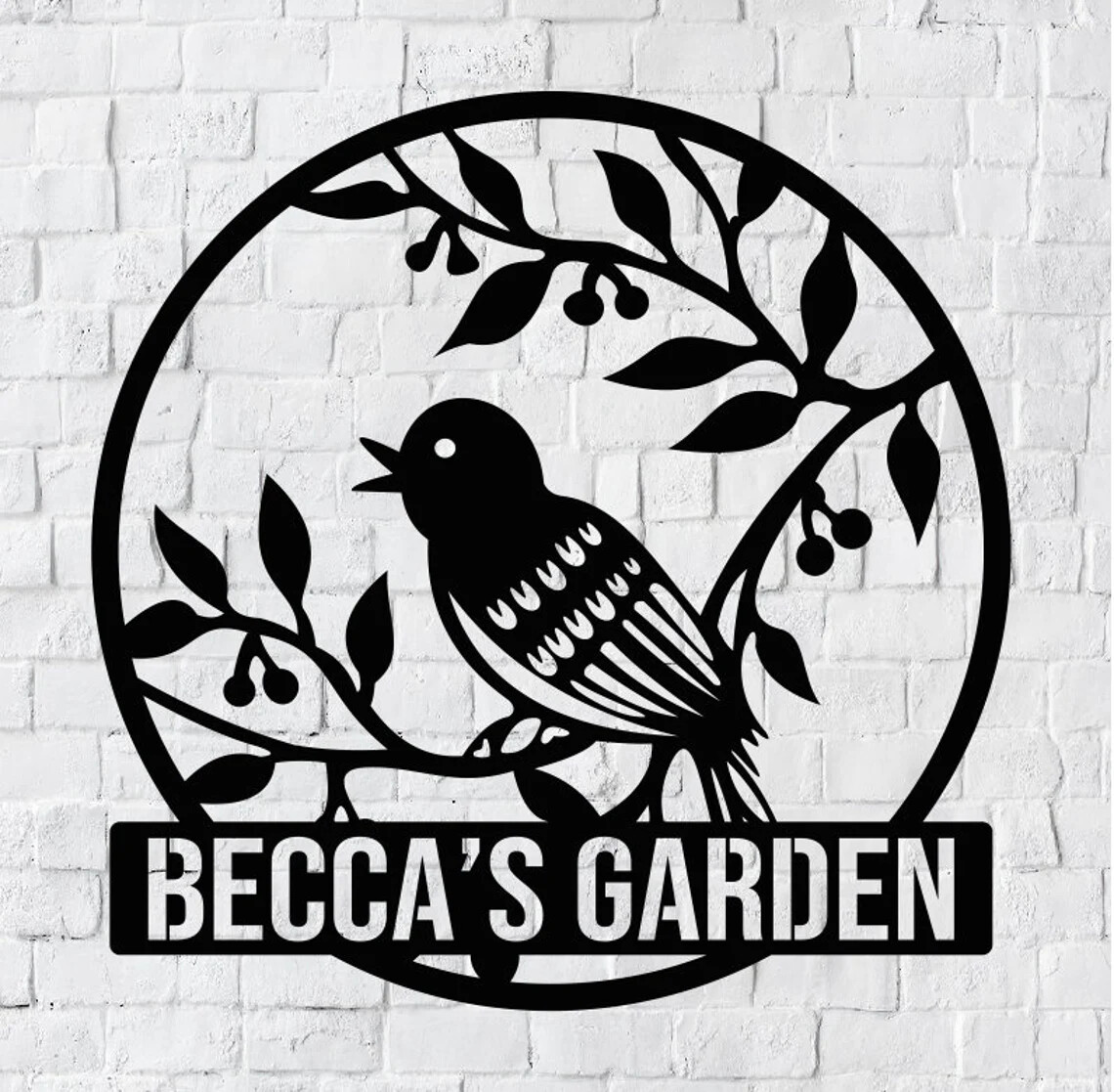 3D Metal Acrylic Silhouette Wall Art for Home and Garden Decor USA