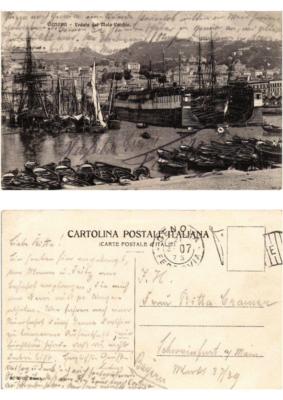 CPA AK GENOVA veduta dal Molo vecchia ITALY (532650)