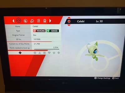 Celebi Pokemon Schwert und Schild PERFECT IV