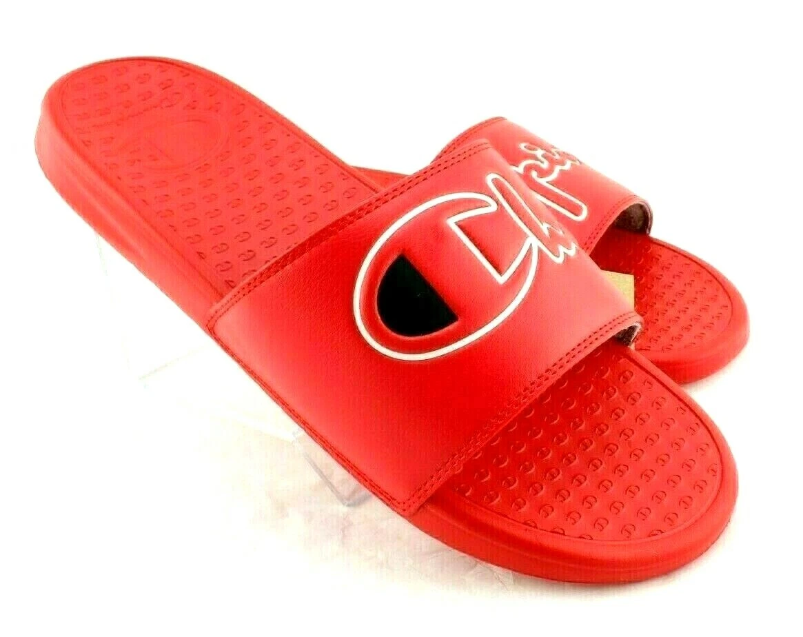 Champion split script slides sale
