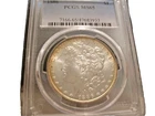 1886 MORGAN SILVER DOLLAR $1 - PCGS MS 65 - A BEAUTIFUL GEM UNCIRULATED COIN