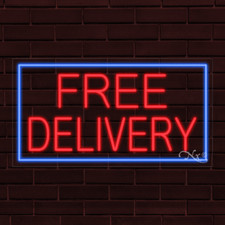 NEW "FREE DELIVERY" w/BORDER 33x18x1 INCH LED FLEX WINDOW/WALL INDOOR SIGN 30415