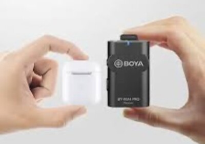 BOYA Digital Wireless Microphone Kit Transmitter Dual Channel BY-WM4