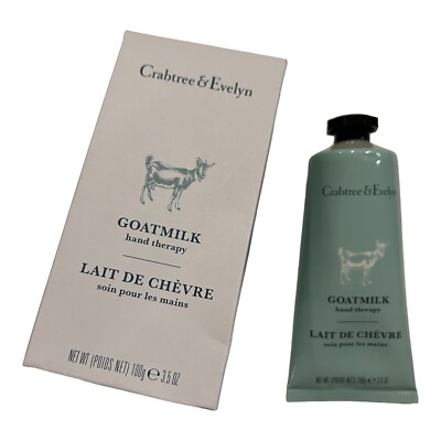 Crabtree & Evelyn Goat Milk Hand Therapy Cream 3.5oz Sealed NIBMoisturizer