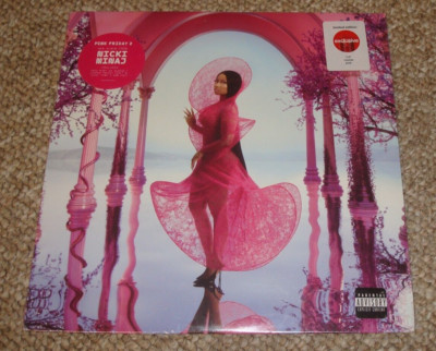 Nikki Minaj - Pink Friday 2. Target Marble Pink Vinyl LP Record. NEW