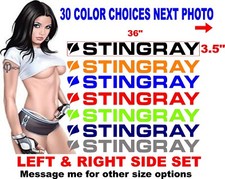 FITS STINGRAY BOAT DECAL BOATS DECALS 30 COLOR CHOICES HULL SIDE REPLACEMENT