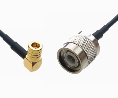 SMB Female Right Angle to TNC Male Plug 0.5~15FT Coaxial Cable For Antenna Radio