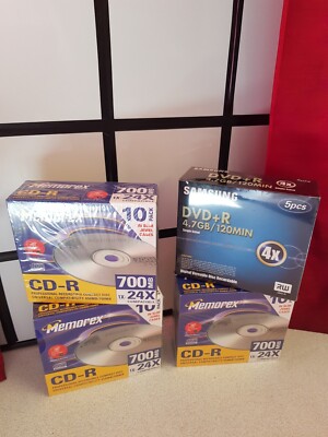 Neu Memorex CD-R Recordable CD CD'S 700MB 24X Professional Samsung 