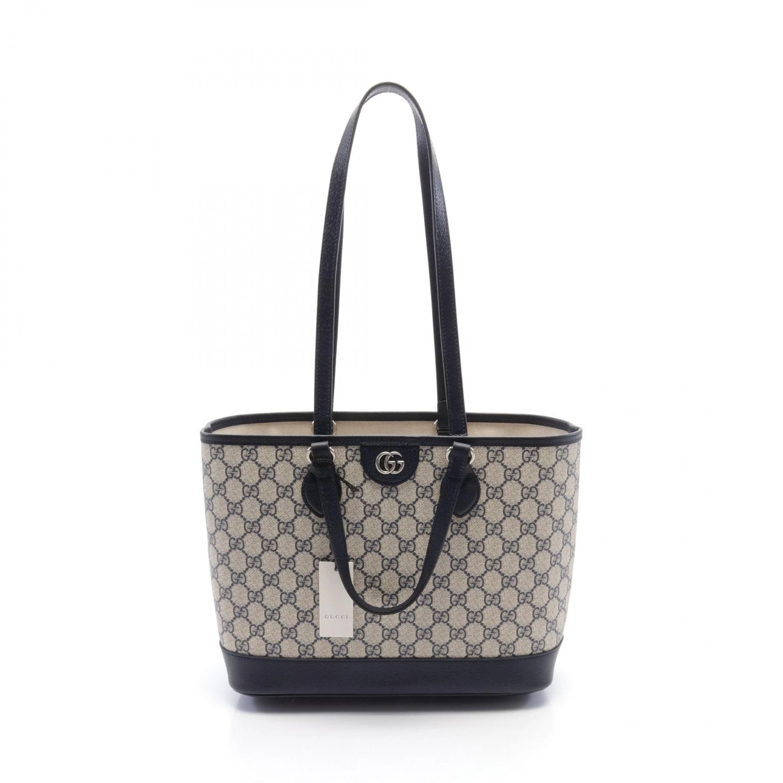 Sac fourre tout GUCCI Ophidia Small GG Supreme 765043K9GSN4075 toile cuir marine NEUF
