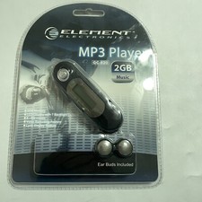Element Electronics MP3 Player New Sealed 2GB Memory GC-820 Black NIP