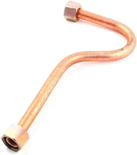 Aluminum Alloy Air Compressor Exhaust Tube Replacement Copper Tone, 15Mm/0.6