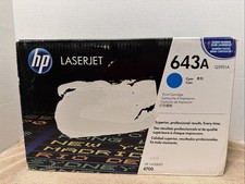HP 643A Q5951A Cyan LaserJet Toner Cartridge New Genuine OEM Sealed