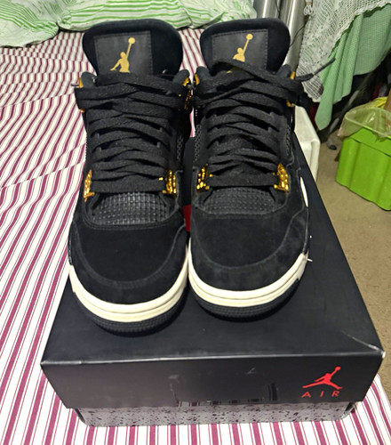 Jordan Air Jordan 4 Retro Royalty 2017 Black/Metallic Gold-White 308497-032