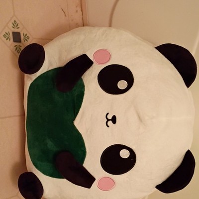 Onigiri Animals Panda Plush Backpack White Black Medium Washable 2023