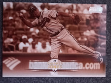 2025 TOPPS STADIUM CLUB BASEBALL  CHIPPER JONES SEPIA PARALLEL#84