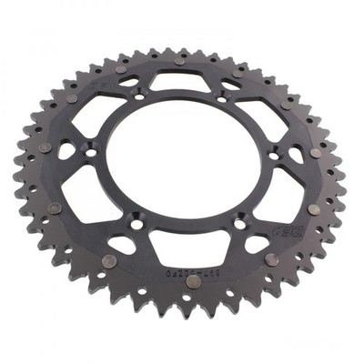 Kettenrad Alu schwarz 52-Zähne 520-Teilung für KTM EGS 620 LC4 Dakar Bj. 1995