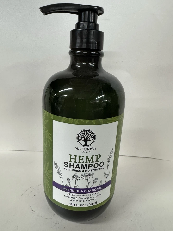 Naturisa- Hemp Seed Oil & Lavender & Charmomile SHAMPOO & CONDITIONER 33.8 oz - Image 3 of 4