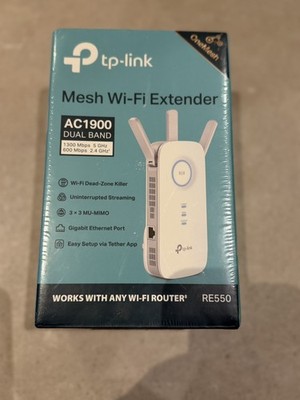 TP-Link RE550 AC1900 Gigabit Mesh WLAN Range Extender - NEU & VERSIEGELT