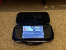 Valve Steam Deck OLED 512GB Black Handheld Console with OEM Charger and Case