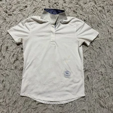 Child’s Medium White Essex Classics Short Sleeve Horseback Riding Show Shirt