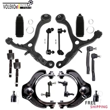 16pc Front Upper & Lower Control Arm Sway Bar Tie Rod Kit For Honda Acura