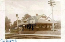 Farmingdale NJ New Jersey CNJ Railroad Station c1905 RPPC Photo Postcard COPY