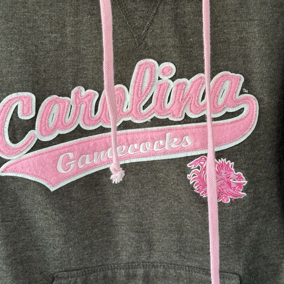 South Carolina Gamecocks NCAA Press Box Ladies Charcoal Hoodie Medium - Image 3 of 4