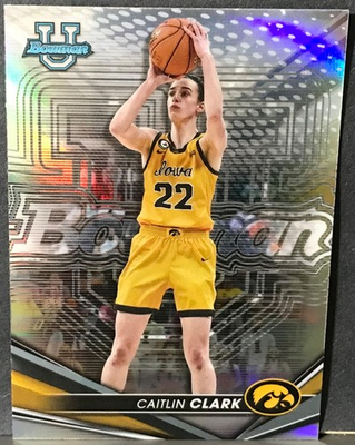 #ad 2022 23 Bowman#x27;s Best University Basketball CAITLIN CLARK #50 Refractor $20.00
