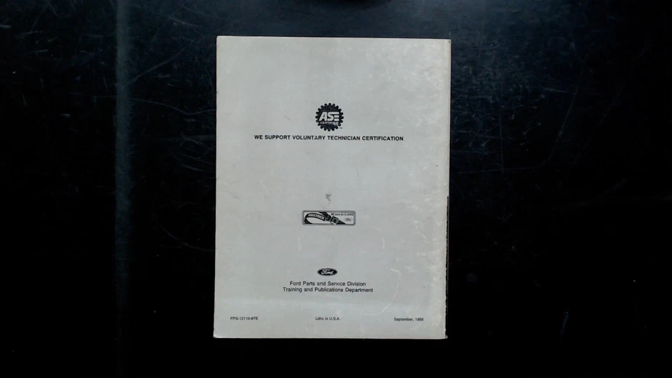 Ford F B C 8000 Series 1987 Truck Shop Manual Engine FPS-12110-87E Repair Guide - Image 2 of 2
