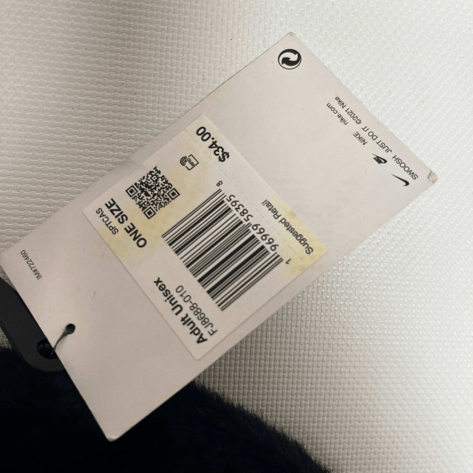 Nike Peak Beanie Fleece Lined Winter Hat Black One Size Unisex New FJ8688-010 thumbnail 2