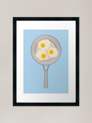 Spiegeleier Gerahmter Kunstdruck Gerahmtes Wandbild Poster Leinwanddruck Bild