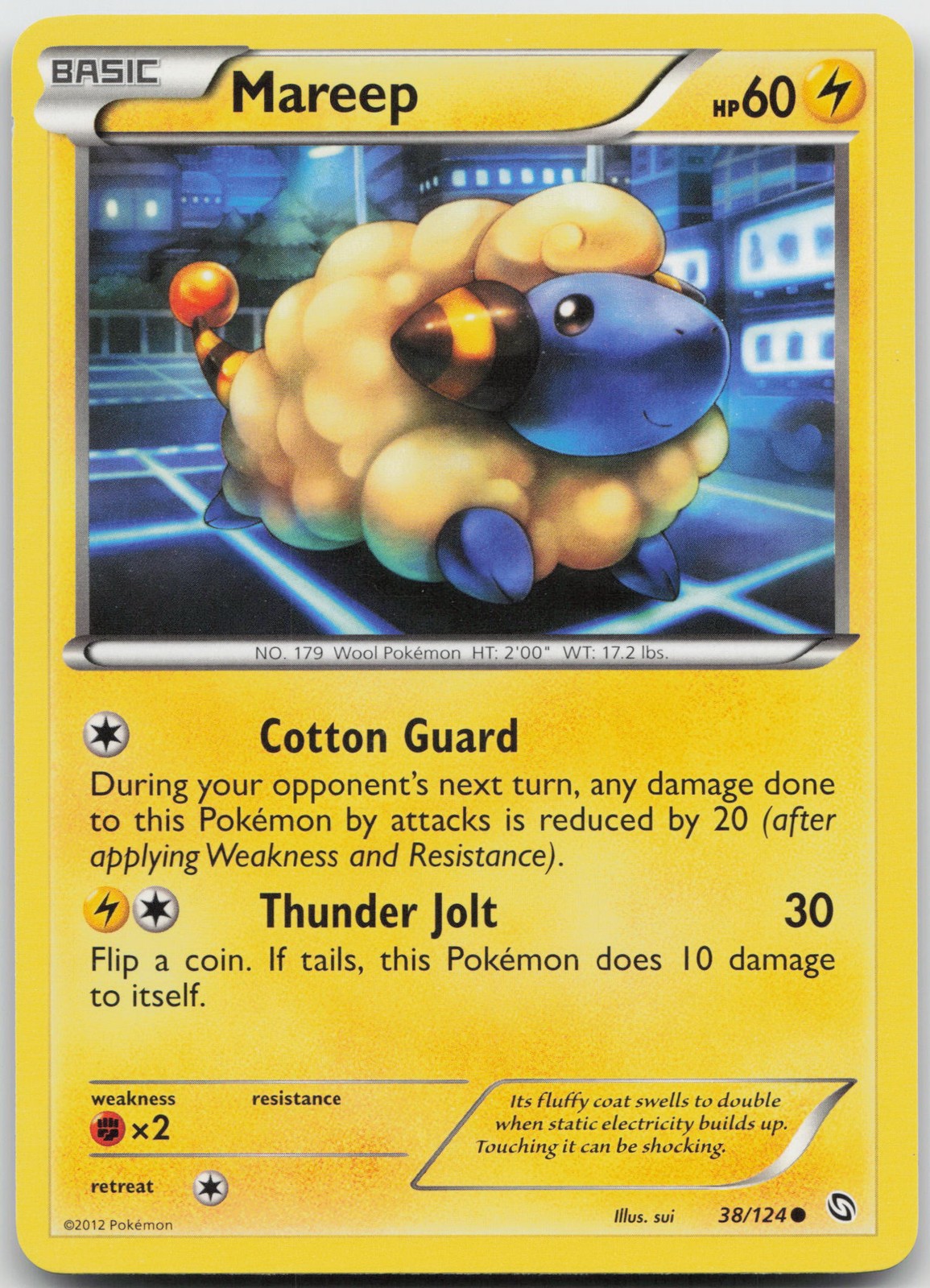 Mareep Common Dragons Exalted 38/124 LP