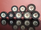 Vintage Raco 1/4 Quarter Scale RC Car Wheels Rims Drag Oval Offroad Buggy — photo 2