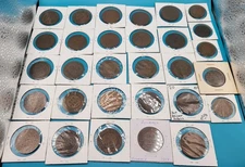 Australian Penny and Half Penny 1911-1936 Lot of 30 Including Rare Varieties 