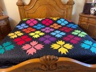 Bear paw Queen  Size  Machine Pieced And quilted  Patchwork Quilt — photo 1