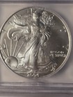 2004 Silver American Eagle $1 .999 1oz  - ICG MS-69EARY DATE-3rd Year GEM! — photo 2