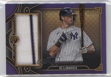 2022 Topps Triple Threads Single Jumbo Relics Amethyst 20/36 DJ LeMahieu 0f59