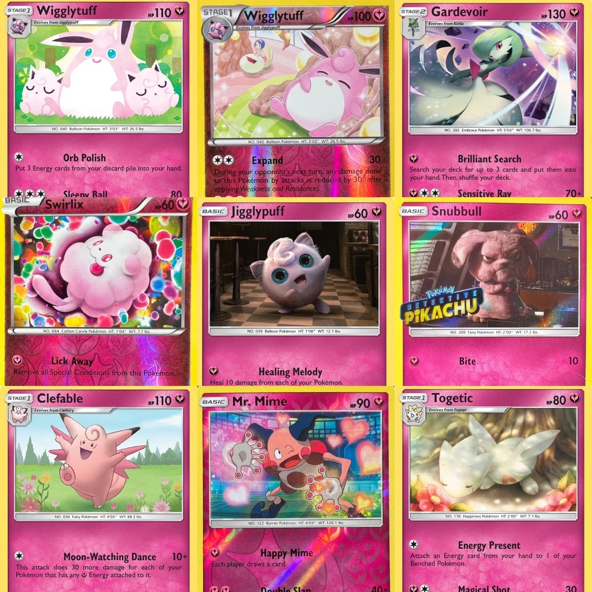 Fairy Pokémon TCG Nintendo Individual Collectible Card Game Cards