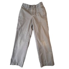 Lands End Boys Gray Pants Boys Size 6 Adjustable Waist School Uniform