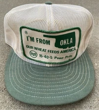 Vintage Snapback Trucker Hat Cap Patch Mesh Feed K Brand USA Louisville RARE