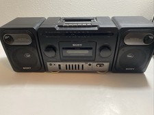 Sony CFS-1030 Radio Cassette-Corder Boombox Detachable Speakers Vintage Black