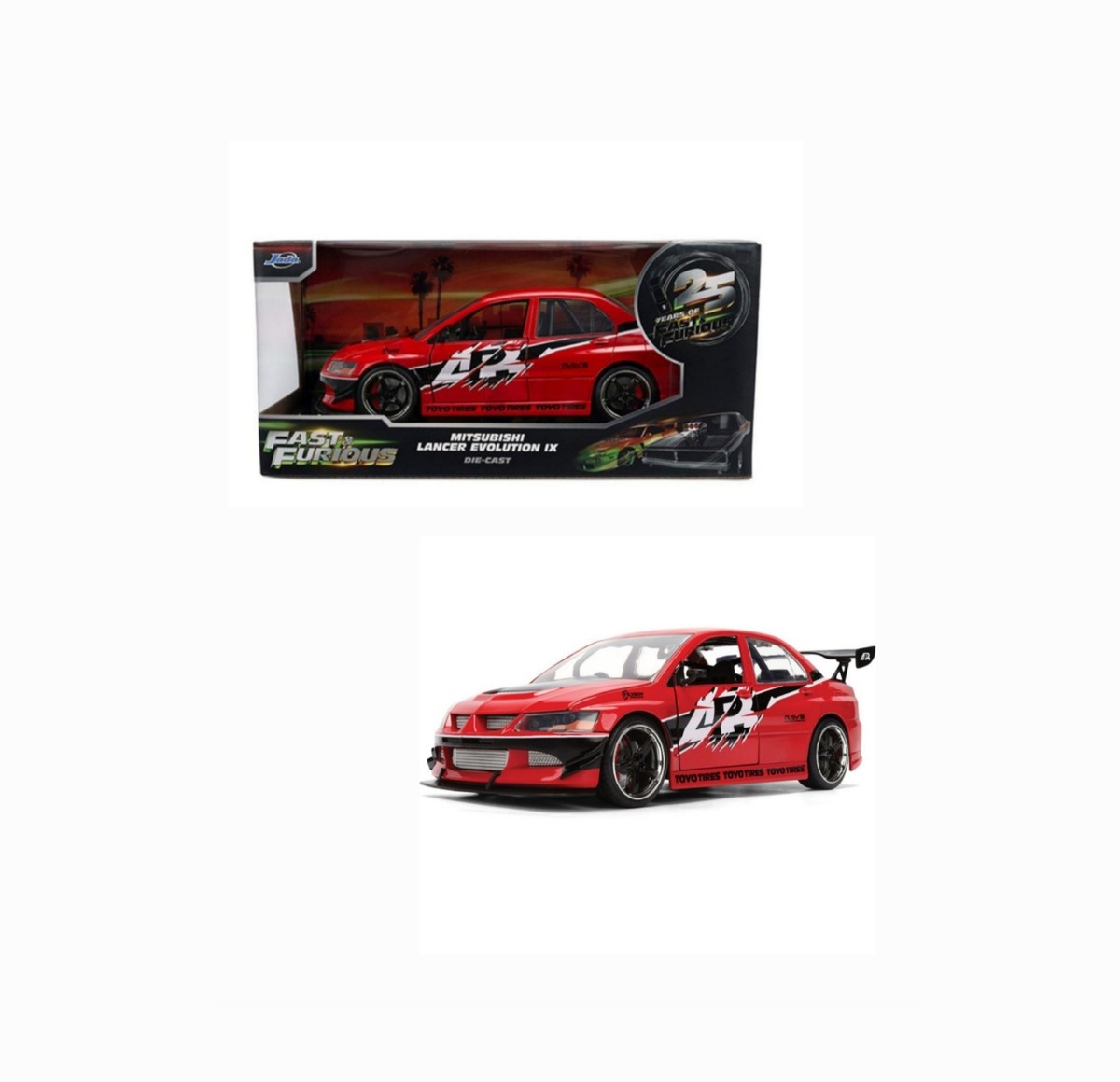 36208 By Jada 1:24 Sean's Mitsubishi Lancer Evolution IX Red 1/24