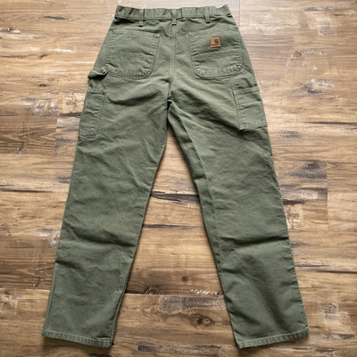 Carhartt B136 MOS Double Knee Work Pants Mens 34x34 (Fits 33x33