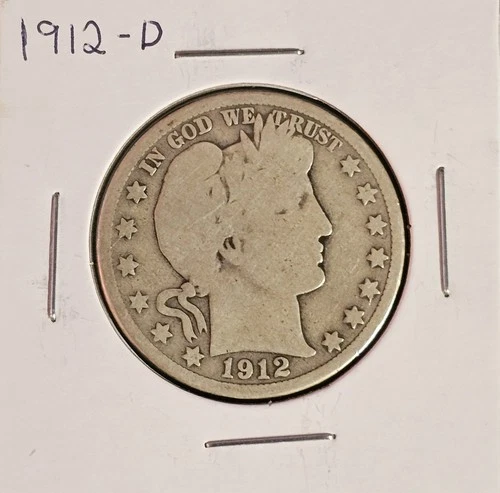 1912-D Silver Barber Half Dollar