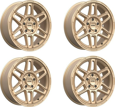 #ad #ad Set 4 KMC KM716 Nomad 18x8 5x4.25 Matte Bronze Wheels 18quot; 38mm Rims $1368.00