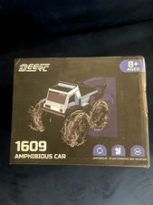 DEERC Anfibio Control Remoto Coche Monster Truck Juguetes Impermeable RC Coche Acrobacias